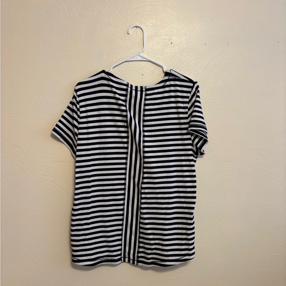 Talbots Classic Black and White Striped Tee - Picture 8 of 8